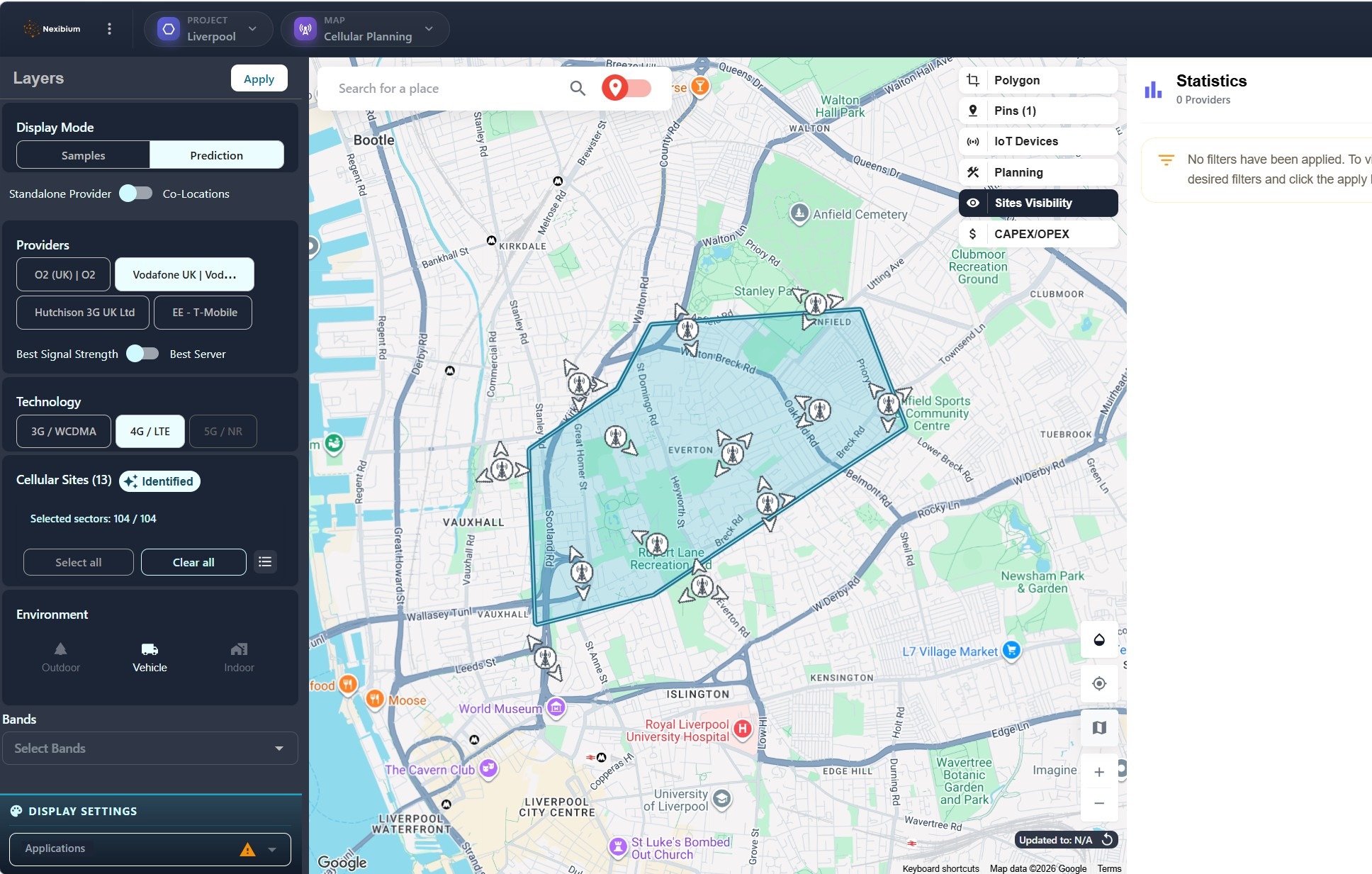 Infrastructure and Neutral Host Coverage Intelligence Dashboard